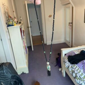 Gorgeous bell shaped beaded necklace